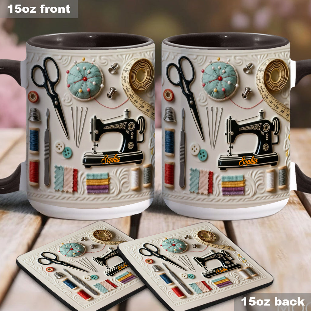 Love Sewing - Personalized Sewing Accent Mug