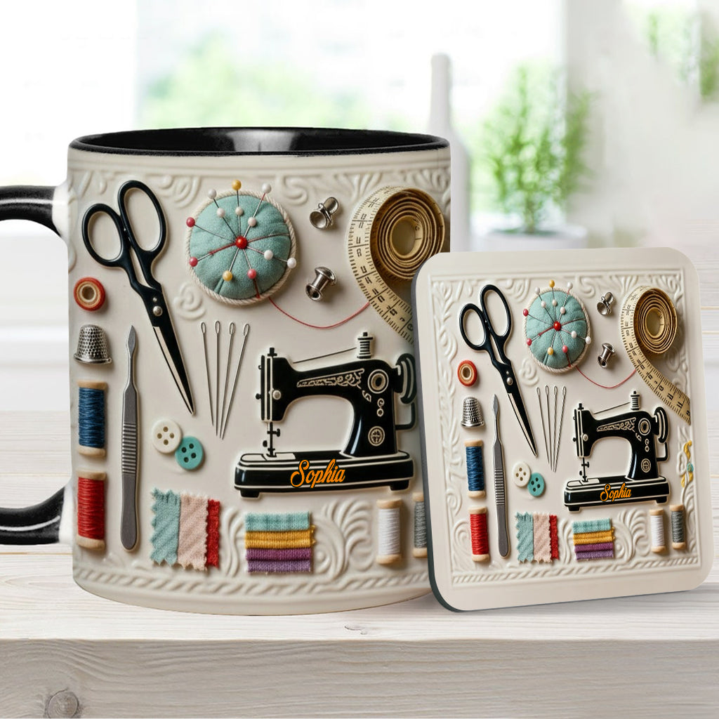 Love Sewing - Personalized Sewing Accent Mug