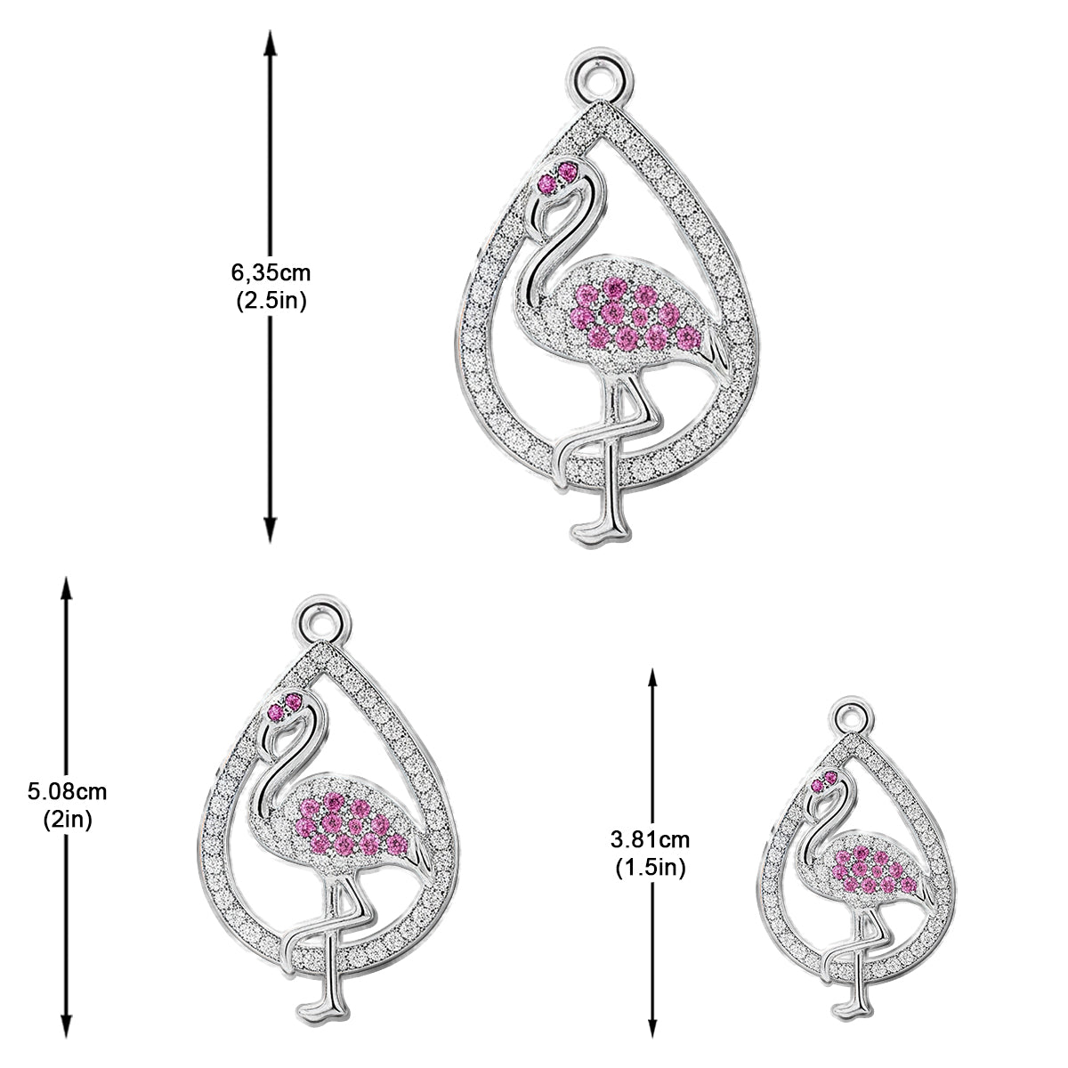 Juste une fille qui aime les flamants roses - Boucles d'oreilles flamant rose personnalisées