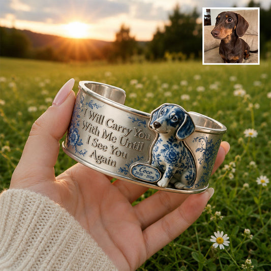 Ich bin immer bei dir – Rainbow Bridge Andenken - Personalisierbares Hundearmband