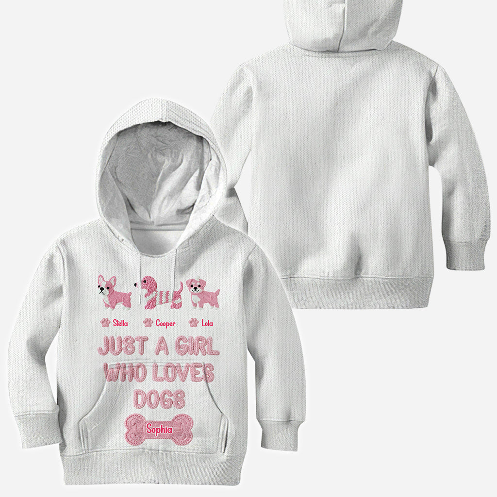 Just A Girl Who Loves Dogs - Personalized Dog All Over Shirt