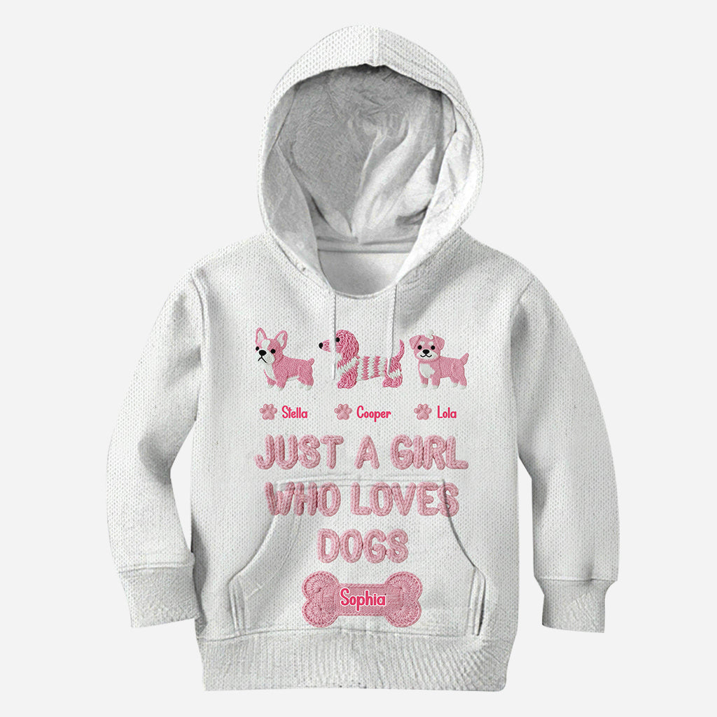 Just A Girl Who Loves Dogs - Personalized Dog All Over Shirt