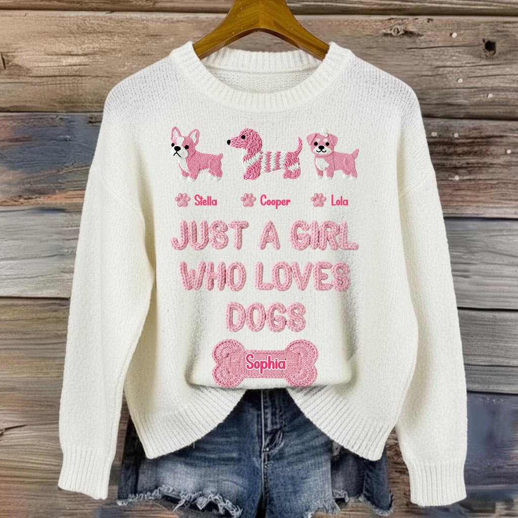 Just A Girl Who Loves Dogs - Personalized Dog All Over Shirt