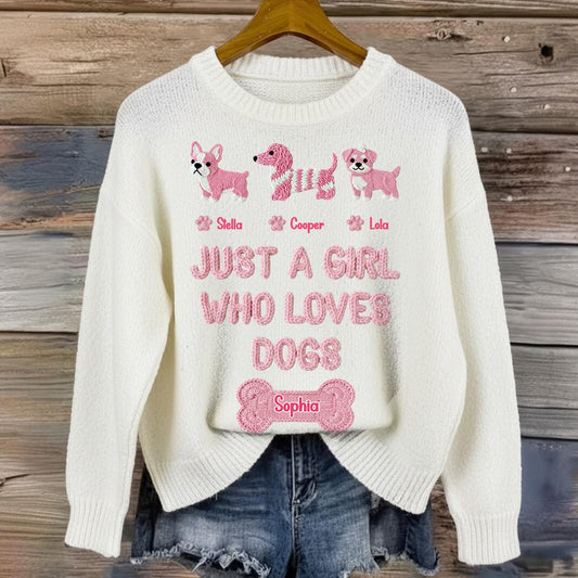 Just A Girl Who Loves Dogs - Personalized Dog All Over Shirt