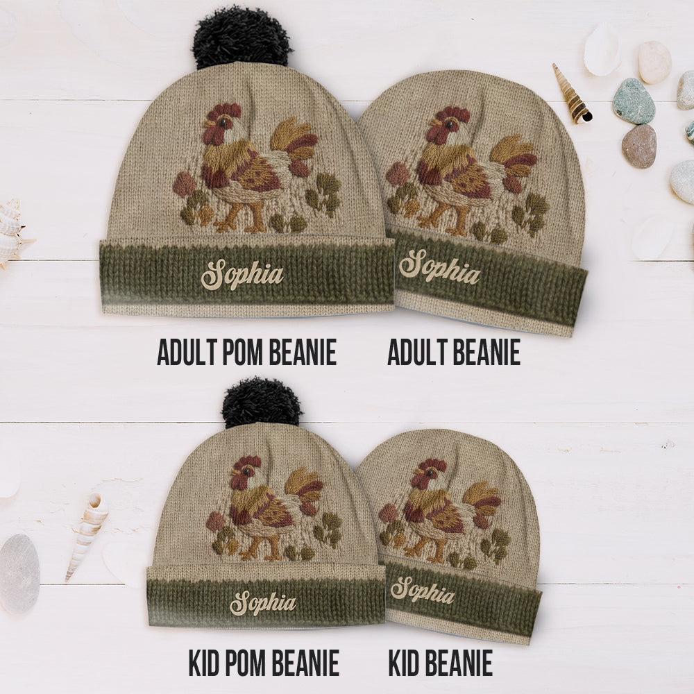 Love Chicken - Personalized Chicken Beanie Hat