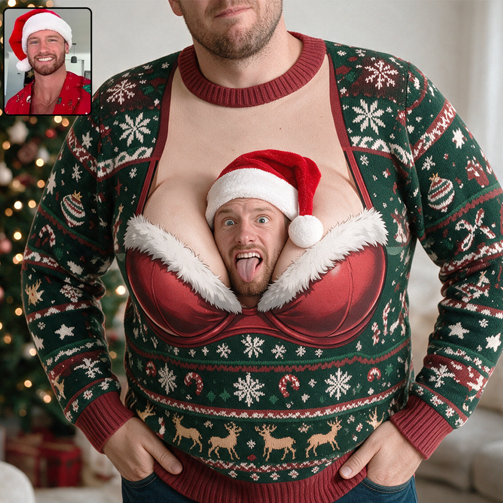Unbreathable Inside You - Personalized Spicy Couple Ugly Sweater