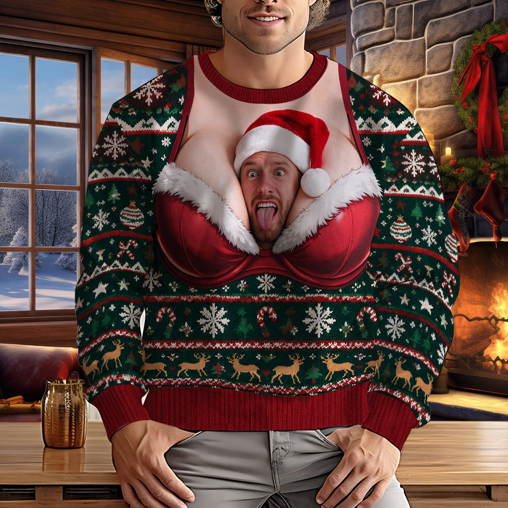 Unbreathable Inside You - Personalized Spicy Couple Ugly Sweater