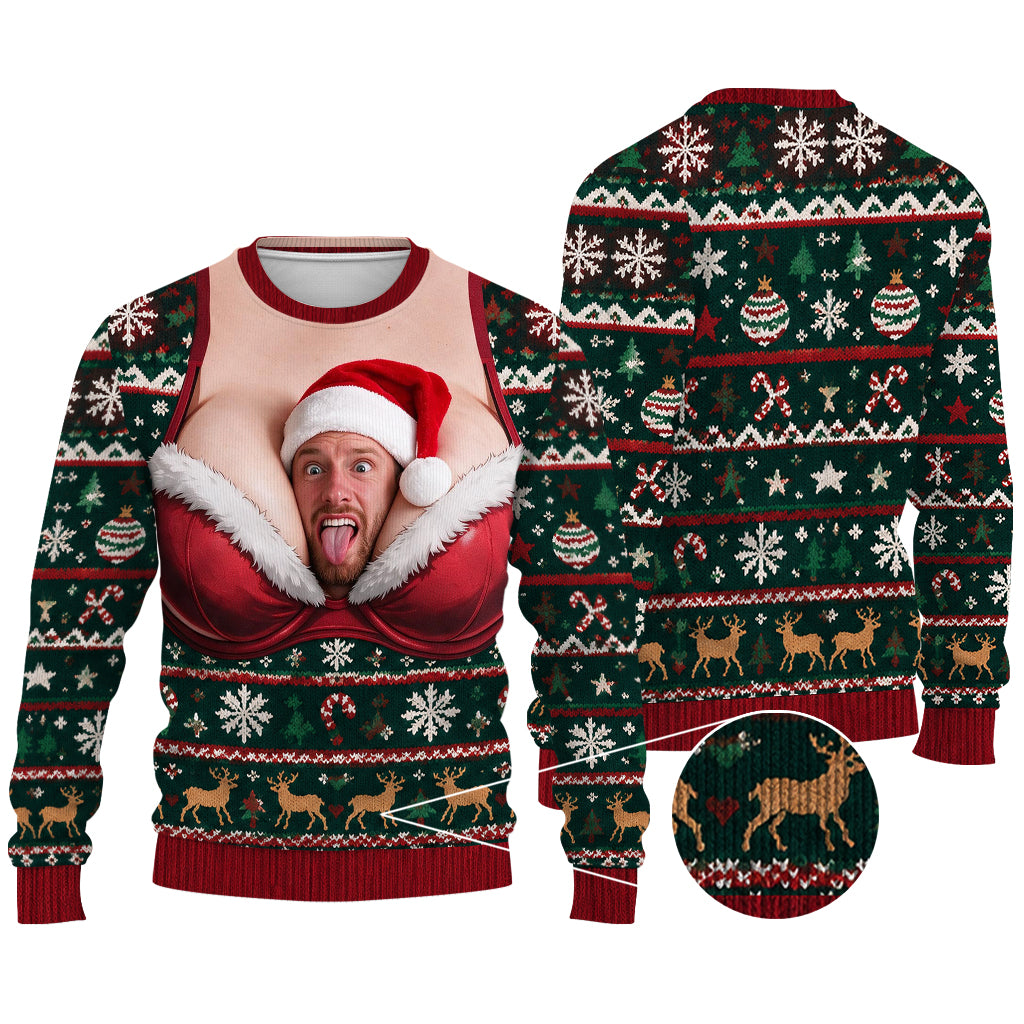 Unbreathable Inside You - Personalized Spicy Couple Ugly Sweater