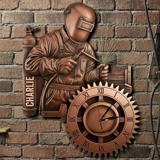 Stärkster Schweißer – Personalisierte Schweißer-LED-Wanduhr