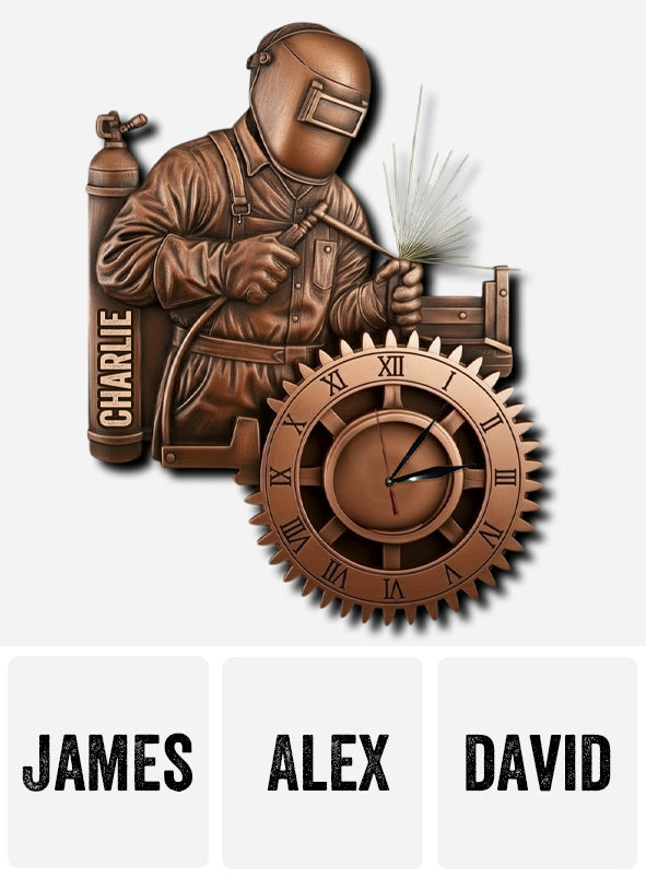 Stärkster Schweißer – Personalisierte Schweißer-LED-Wanduhr