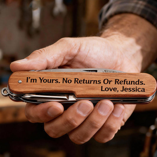 I'm Yours - Personalized Couple Pocket Knife - 8 Function Multi-Tool