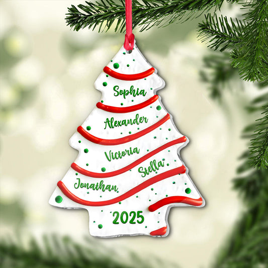 Family Christmas Tree - Personalized Family Ornament
