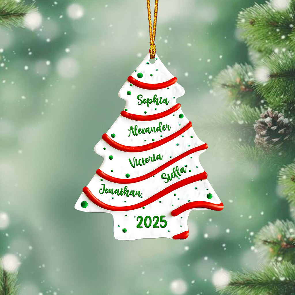 Family Christmas Tree - Personalized Family Ornament