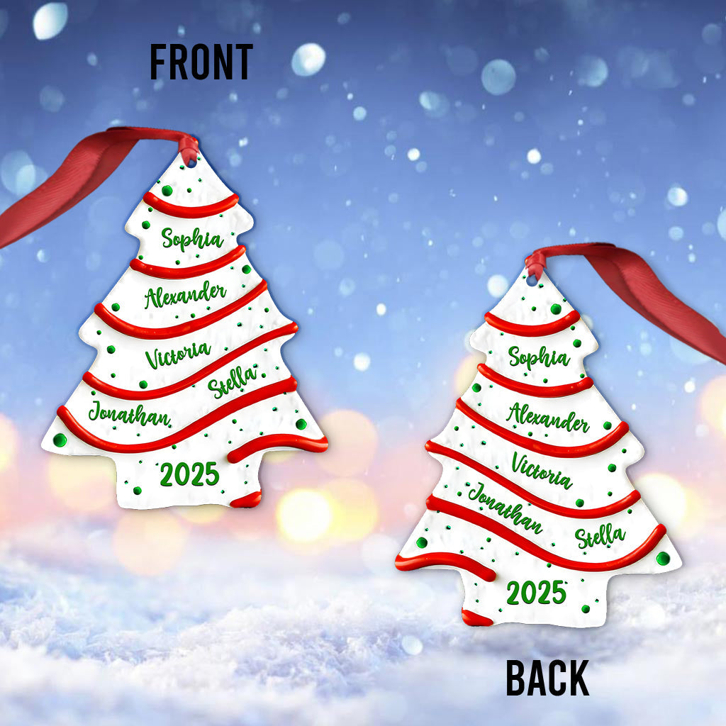 Family Christmas Tree - Personalized Family Ornament