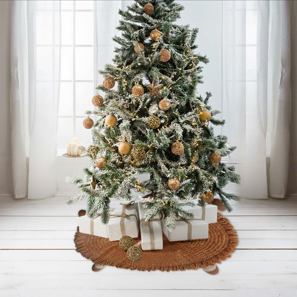 Cute Baby Cow - Personalized Highland Cow Shaped Tree Skirt