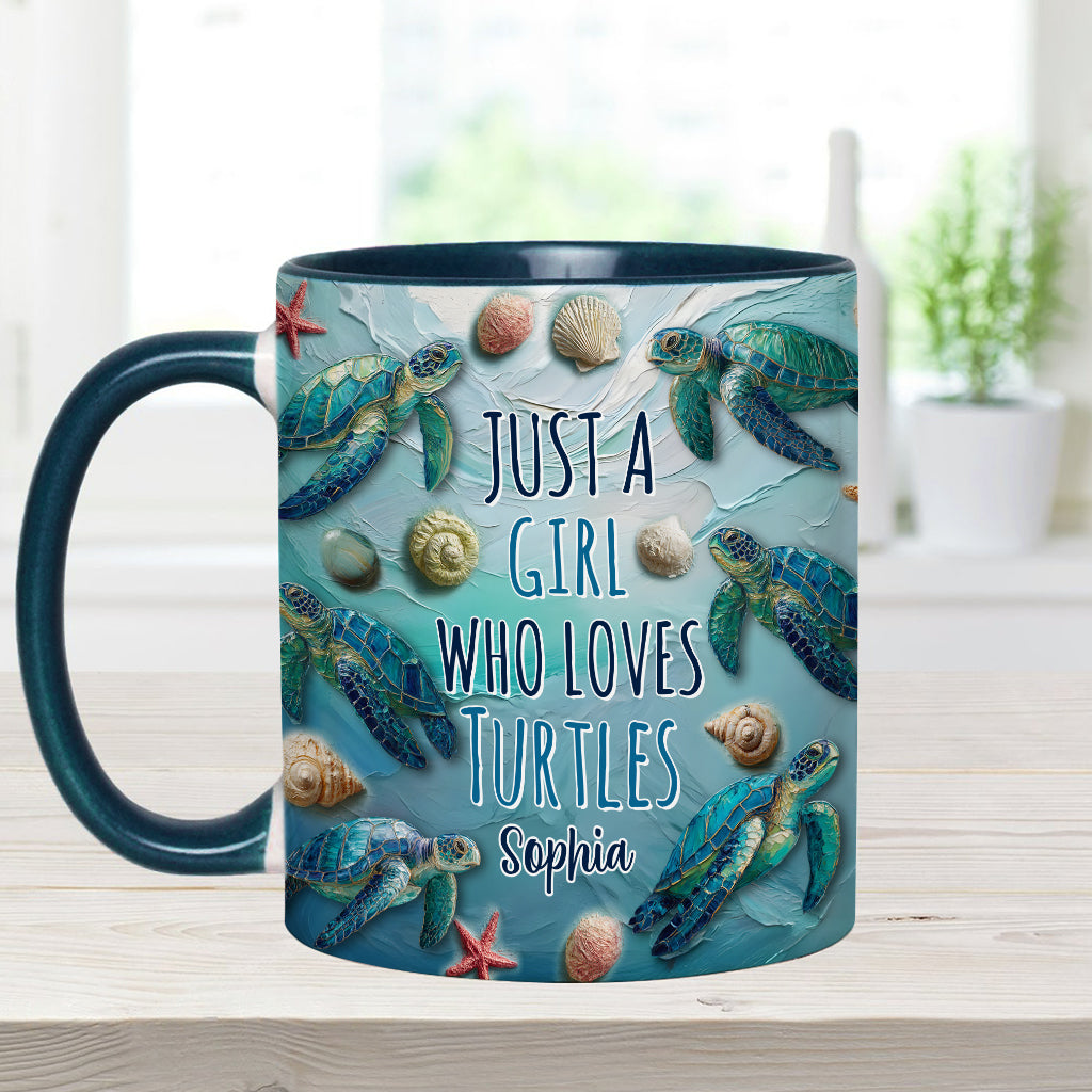Turtle Lovers - Personalized Turtle Accent Mug