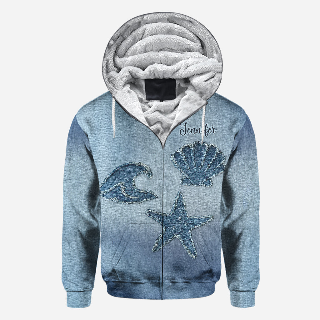 Denim Sea Life - Personalized Sea Lover All Over Shirt