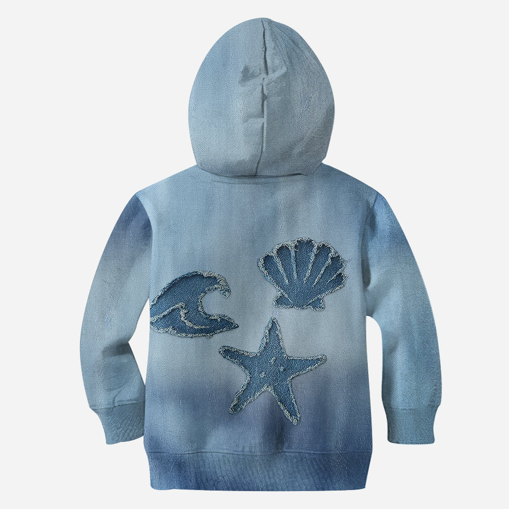 Denim Sea Life - Personalized Sea Lover All Over Shirt