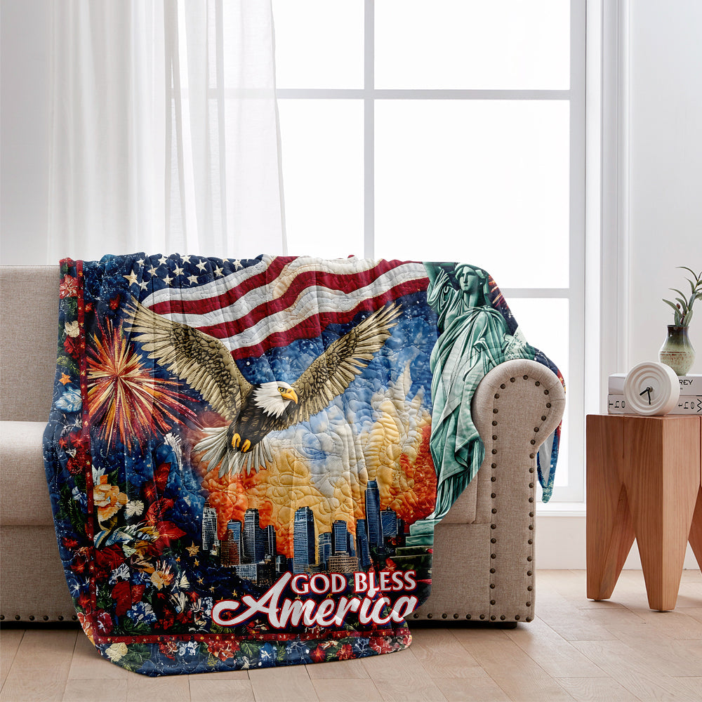 Que Dieu bénisse l'Amérique - Couverture personnalisée Aigle à tête blanche