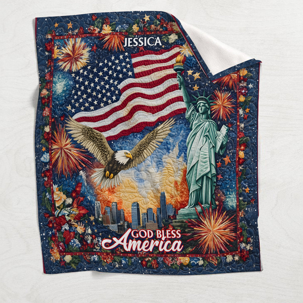 Que Dieu bénisse l'Amérique - Couverture personnalisée Aigle à tête blanche