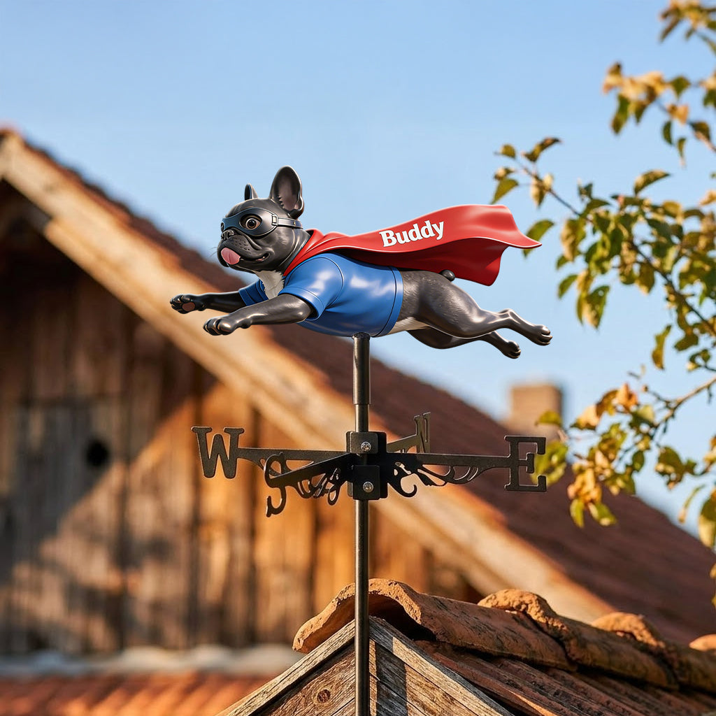 Benutzerdefiniertes Foto - Personalisierte Wetterfahne für Hunde