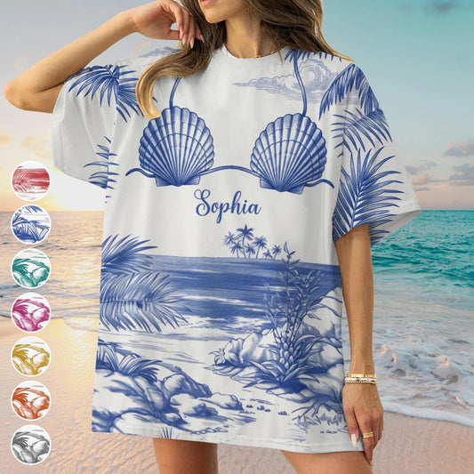 Beachy Vibe - Personalized Sea Lover All Over Shirt