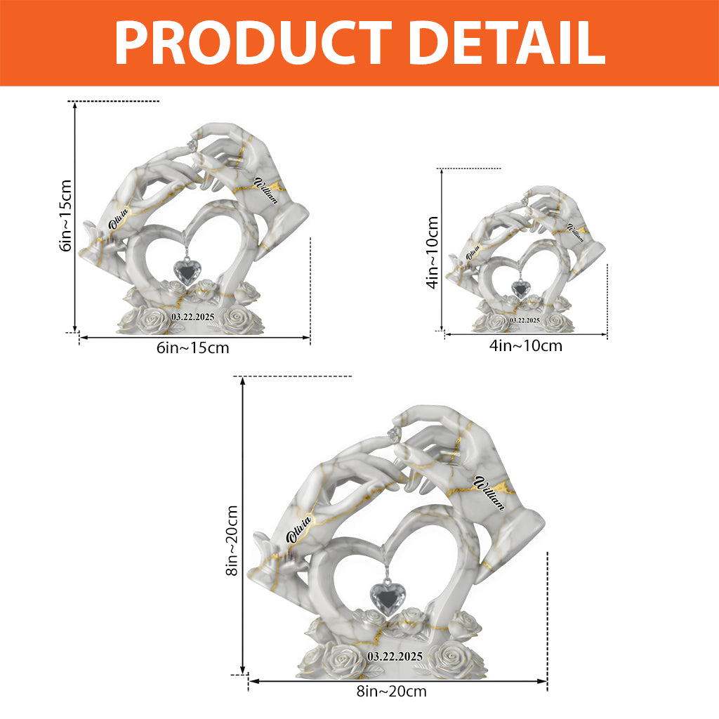 Together Forever I Love You - Personalized Couple Custom Shaped Acrylic Plaque