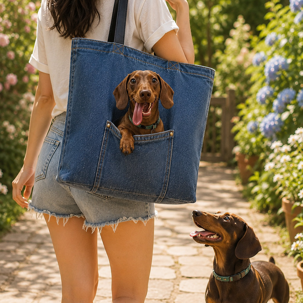 Gift for Pet Owner - Personalized Dog Tote Bag