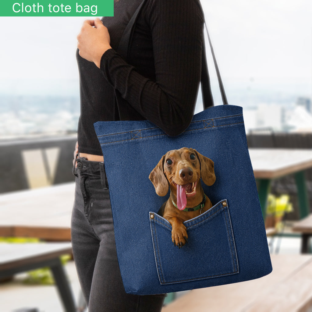 Gift for Pet Owner - Personalized Dog Tote Bag