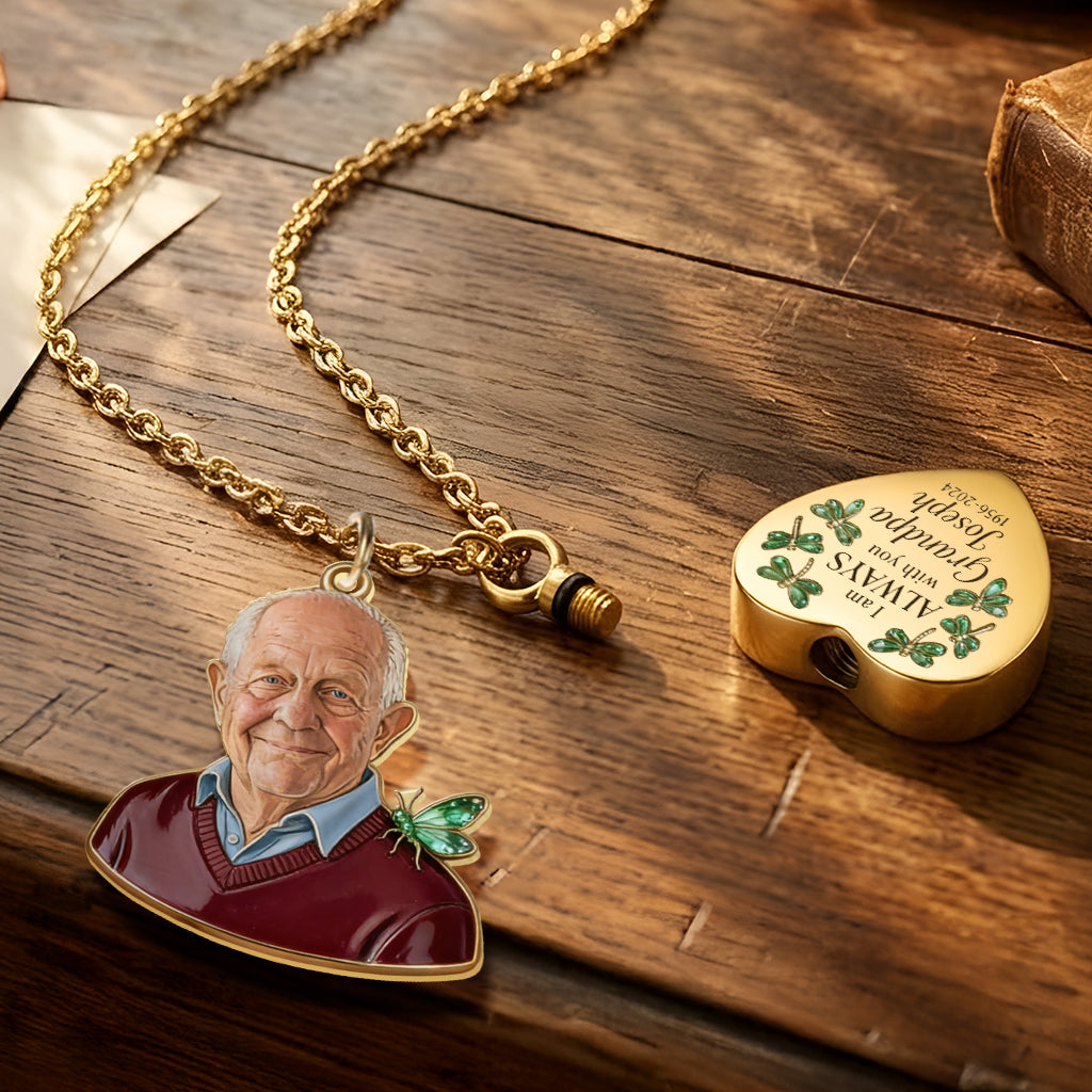 I'm Always By Your Side - Personalized Memorial Urn Pendant Necklace