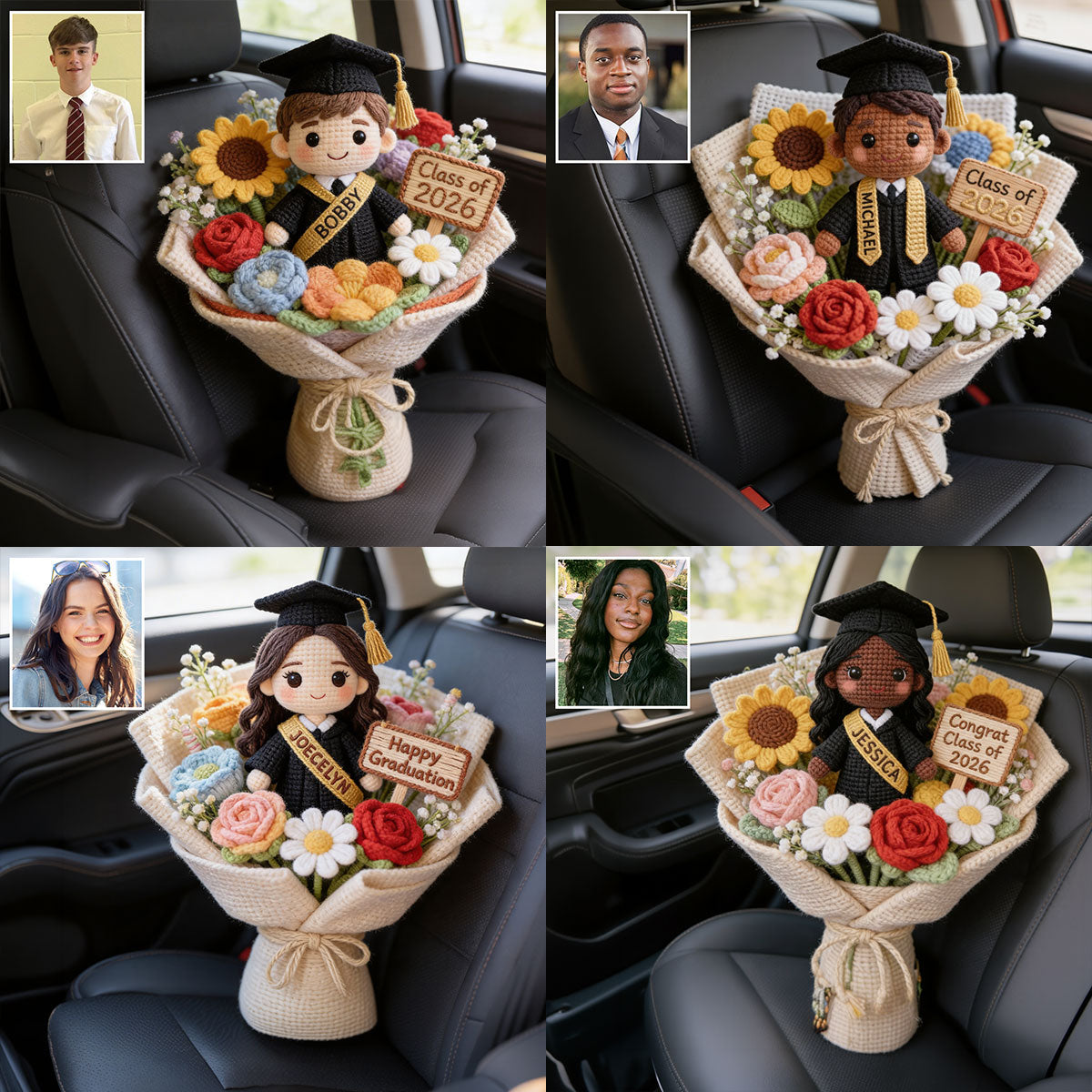 Happy Graduation Gift - Personalized Graduation Premium Faux Fur Pillow