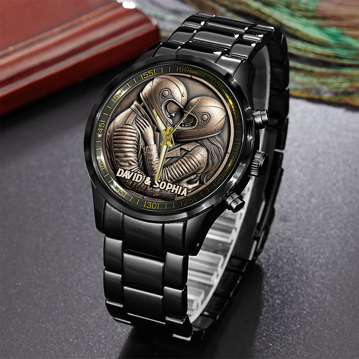 I Love You - Personalized Biker Hand Watch