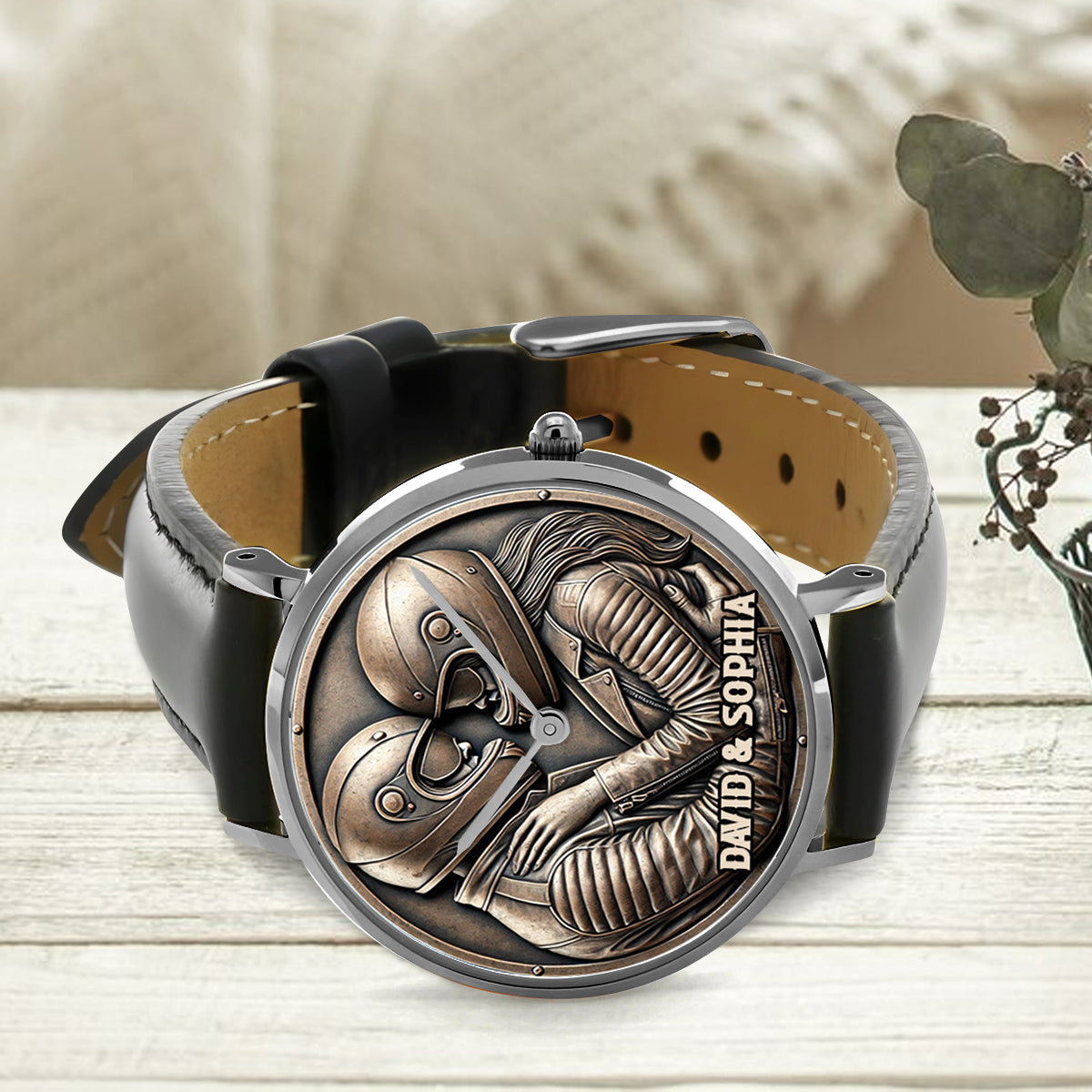 I Love You - Personalized Biker Hand Watch