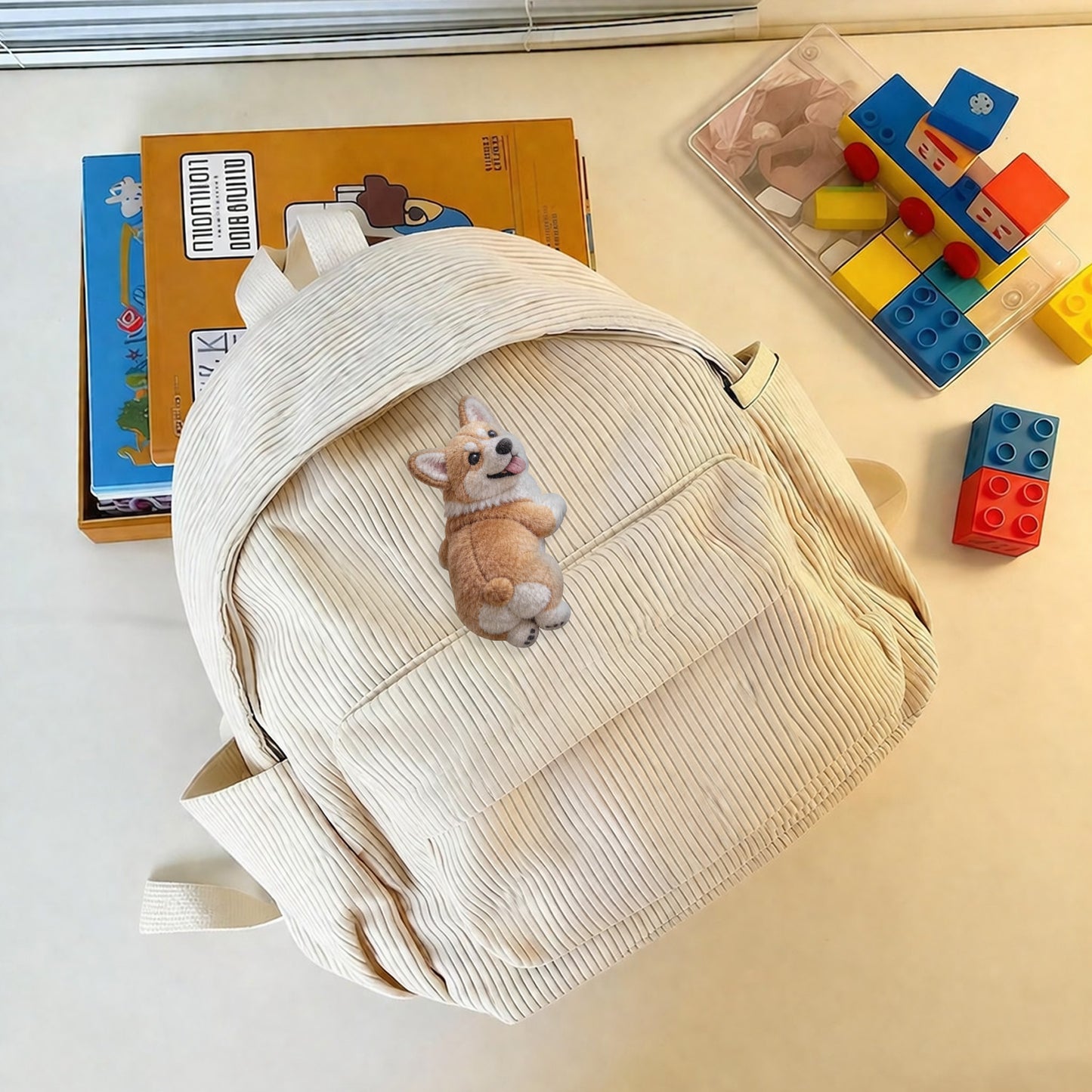 Cadeau pour Maman d'Animal, Amoureux des Animaux - Broche en Peluche Personnalisée