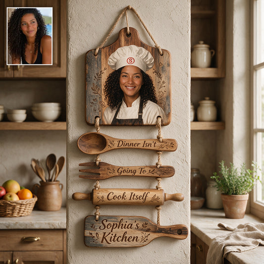 Kochshow - Personalisierte Kochpalette Holzschild