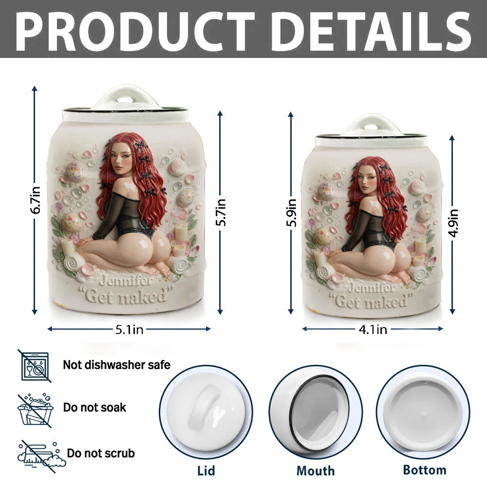 Get Naked - Personalized Spicy Couple Bath Bomb, Bath Salt