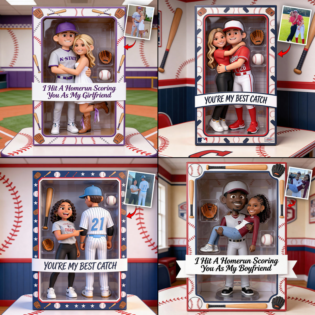 Best Catch Sports Collectible - Personalized Baseball Custom Shaped Acrylic Plaque