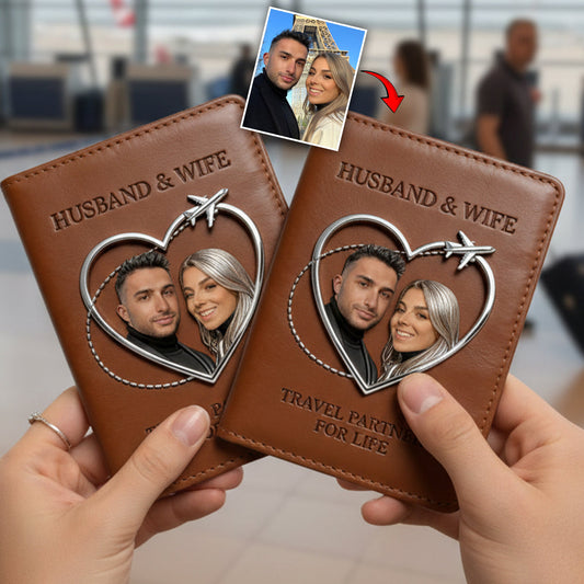Reisepartner fürs Leben – Personalisierter Reisepasshalter
