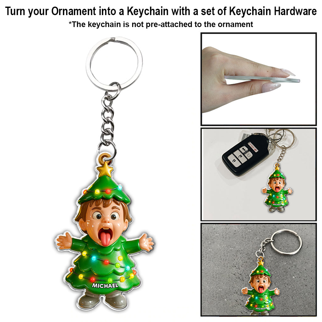 Merry Christmas - Personalized Kid Ornament