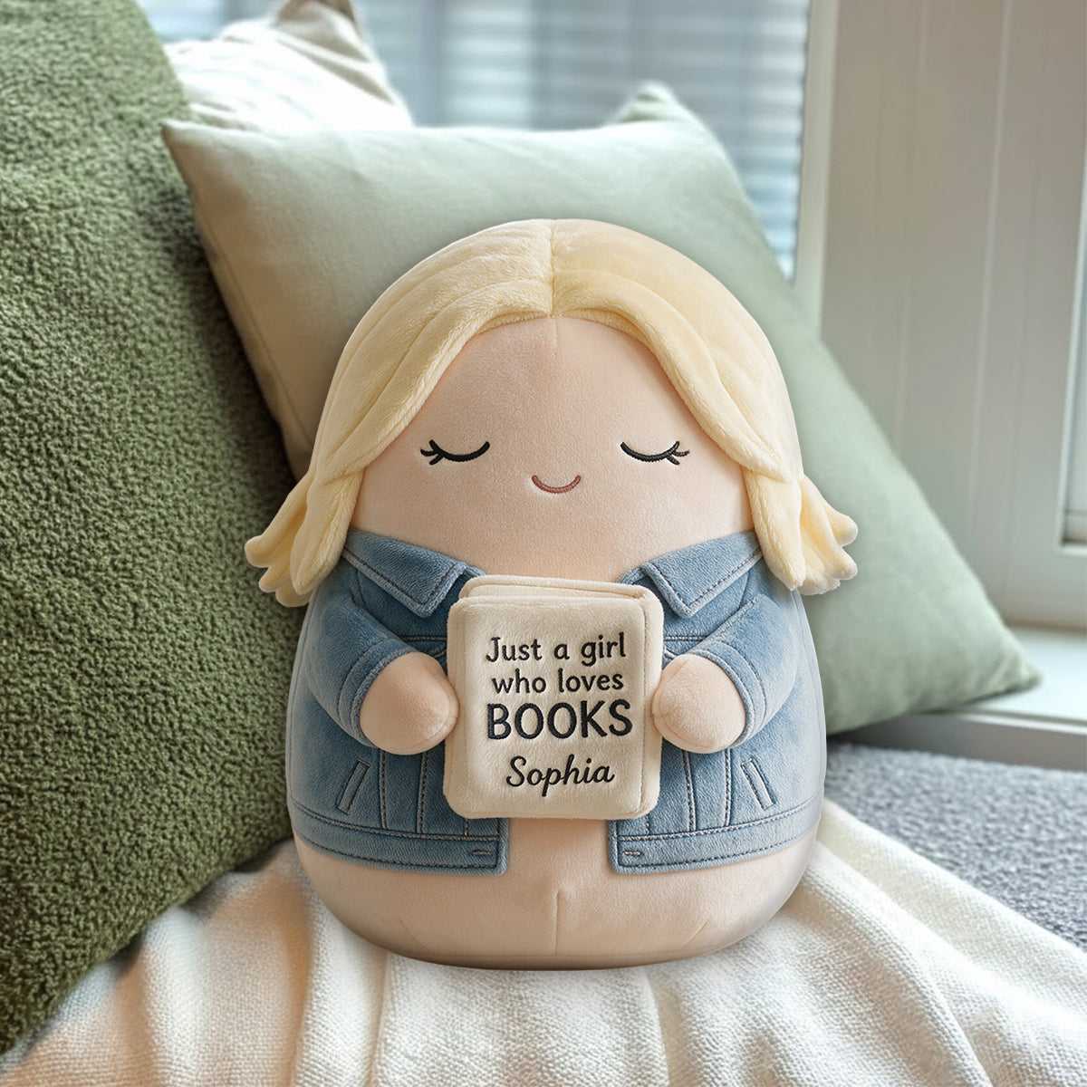 Cute Character - Personalized Gardening Premium Faux Fur Pillow