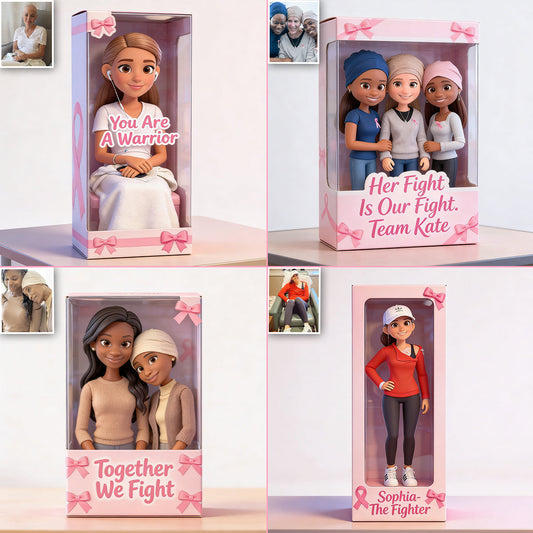 Brustkrebsvorsorge – Personalisierte Acrylplakette in individueller Form zur Brustkrebsvorsorge