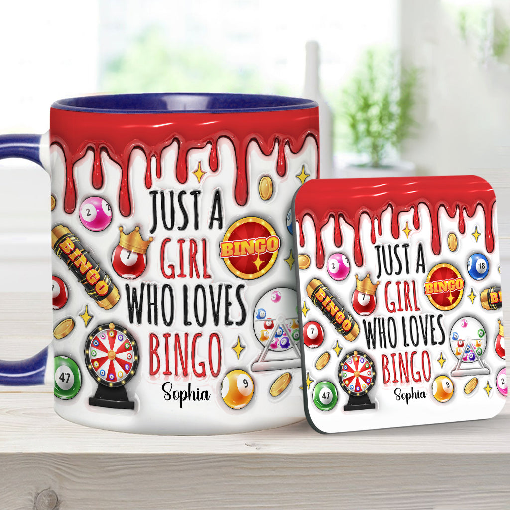 Mug personnalisé « Juste une fille qui adore le bingo »