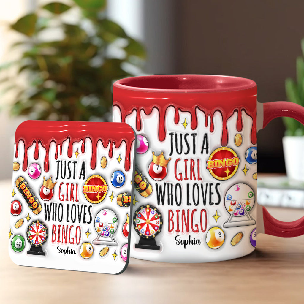 Mug personnalisé « Juste une fille qui adore le bingo »