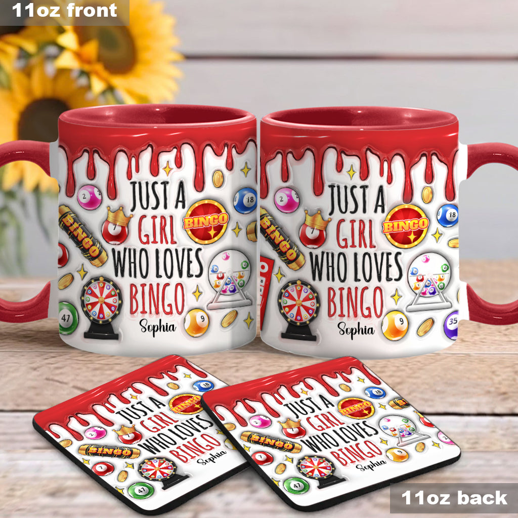 Mug personnalisé « Juste une fille qui adore le bingo »