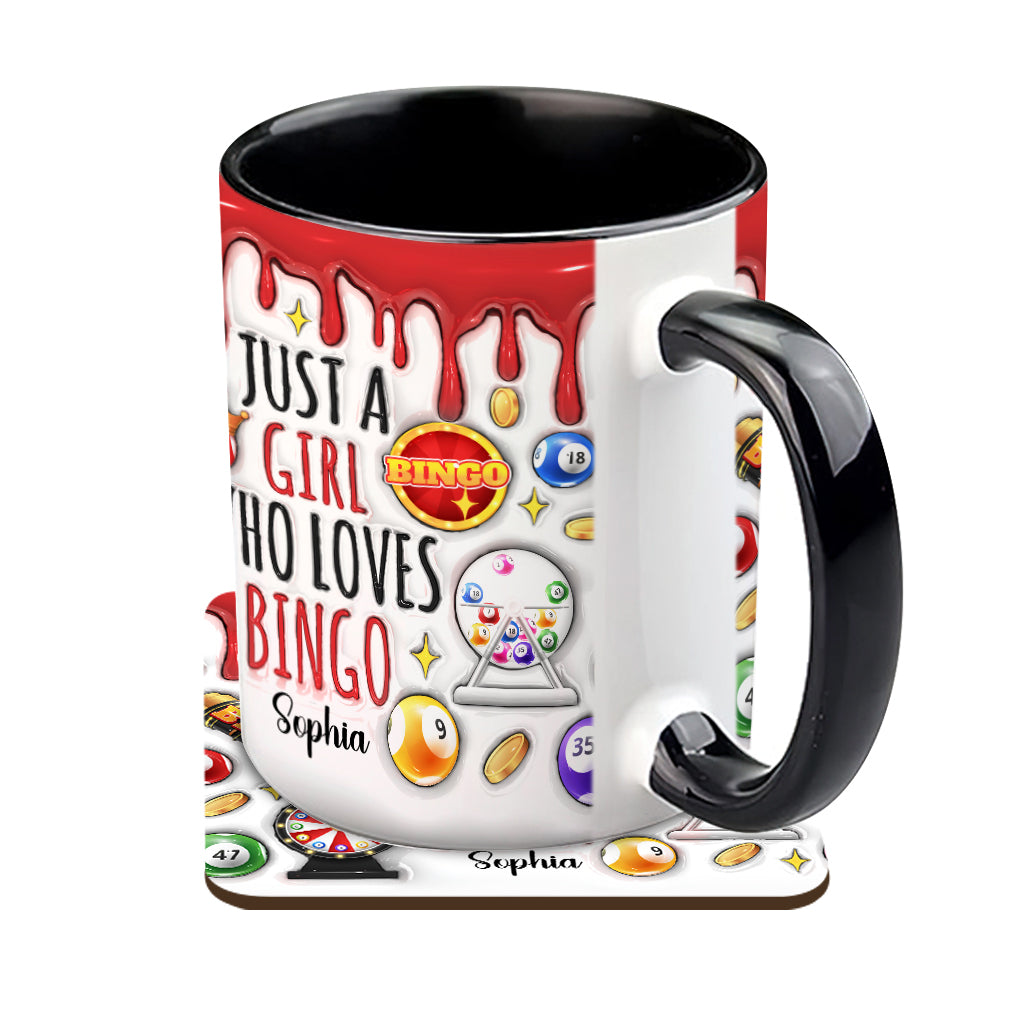 Mug personnalisé « Juste une fille qui adore le bingo »