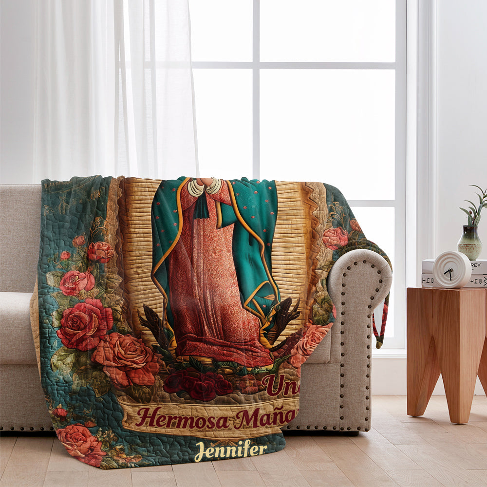 Our Lady Of Guadalupe - Personalized Christian Blanket