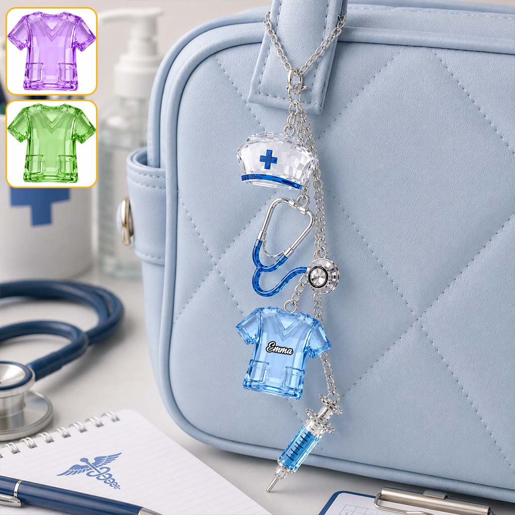 Liebe meinen Job - Personalisierte Krankenschwester Anhänger