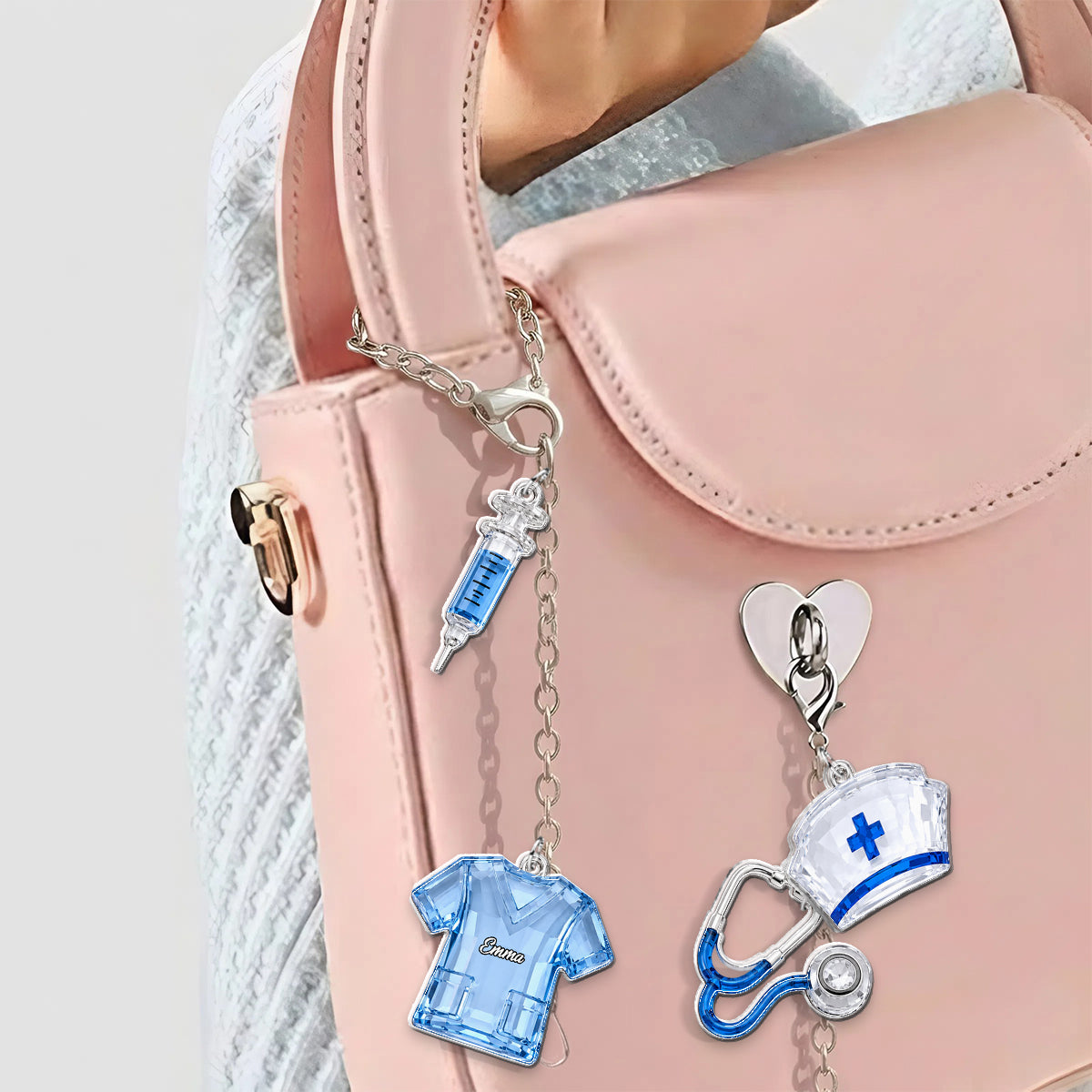 Liebe meinen Job - Personalisierte Krankenschwester Anhänger