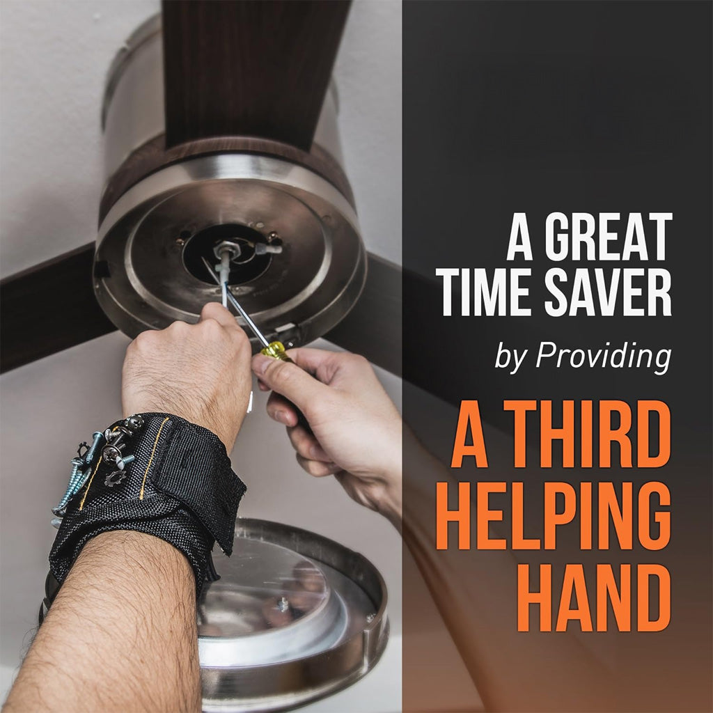 Magnetisches Armband zur Aufbewahrung von Schrauben, Nägeln und Bohrern