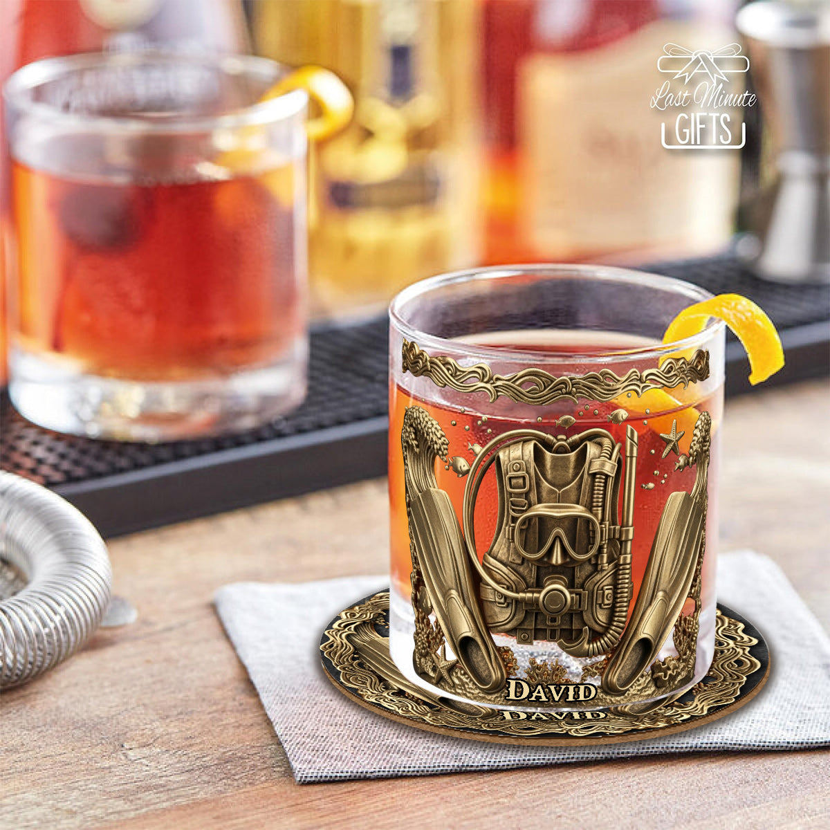 Scuba Diving Life - Personalized Scuba Diving Whiskey Glass